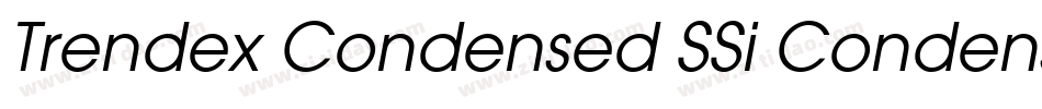 Trendex Condensed SSi Condensed字体转换